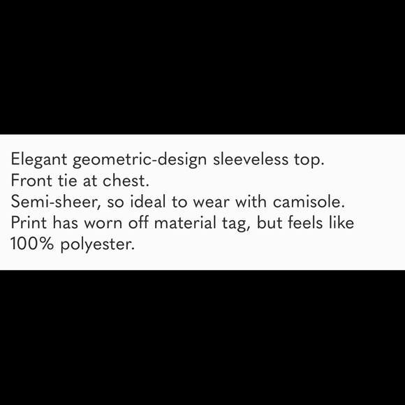 😊 3/$40.  $16 Industry multi coloured sleeveless top - XL - Picture 5 of 5